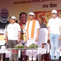 CM Vishnu Dev Sai Joins ‘Jai Bhim Padyatra’ with Youth in Raipur