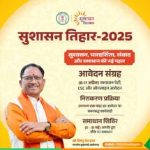 Sushasan Tihar 2025 to Begin April 8 Across Chhattisgarh