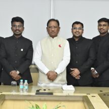 IAS Trainees of 2024 Batch Pay Courtesy Visit to CM Vishnu Deo Sai