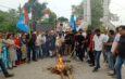 Congress Burns Effigies of ED, BJP Government Across Chhattisgarh in Protest Against Chaitanya Baghel’s Arrest