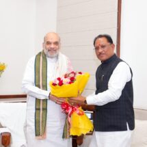 CM Vishnu Deo Sai Meets Union Home Minister Amit Shah in New Delhi