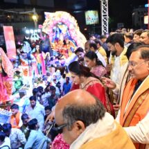 Tableaux depicting mythological tales and modern events draw huge crowds in Raipur