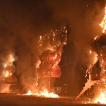Grand Vijayadashami Celebrations in Raipur Marked by Ravan Dahan, Fireworks, and Spiritual Messages