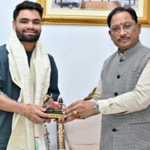 Indian Cricketer Rinku Singh Meets Chief Minister Vishnu Deo Sai; Discussions Focus on Strengthening Sports Ecosystem in Chhattisgarh
