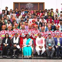Chhattisgarh Tableau Artists Felicitated at Rashtrapati Bhavan