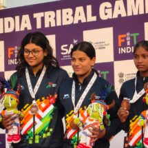 Karnataka’s Manikanta Scripts Golden Hat-Trick at Khelo India Tribal Games; Chhattisgarh’s Anushka Bhagat Wins Second Medal