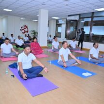 CM Sai Begins Day Two of Chintan Shivir 3.0 with Yoga, Tree Plantation Drive