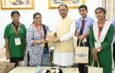 Students Returning After Meeting President Smt. Droupadi Murmu Pay Courtesy Call on Chief Minister Shri Vishnu Deo Sai